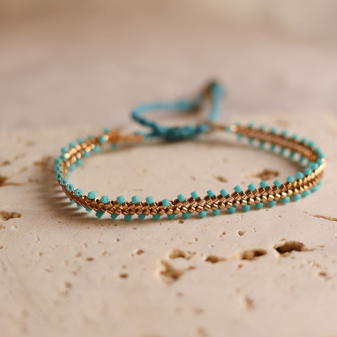 Handcrafted beaded bracelet