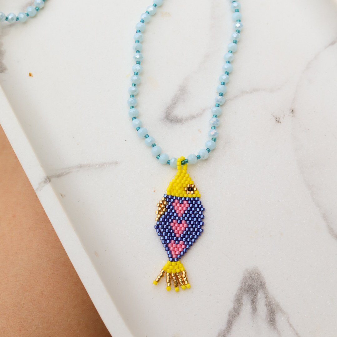 Handcrafted beaded necklaces