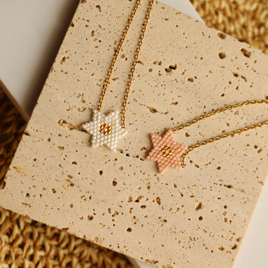 Beaded Star Necklace