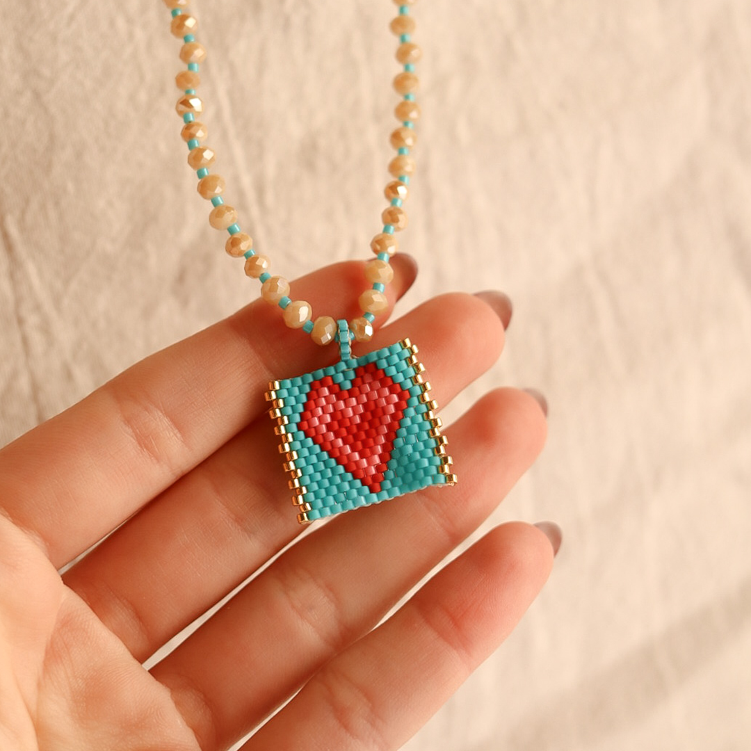 Handcrafted beaded necklaces