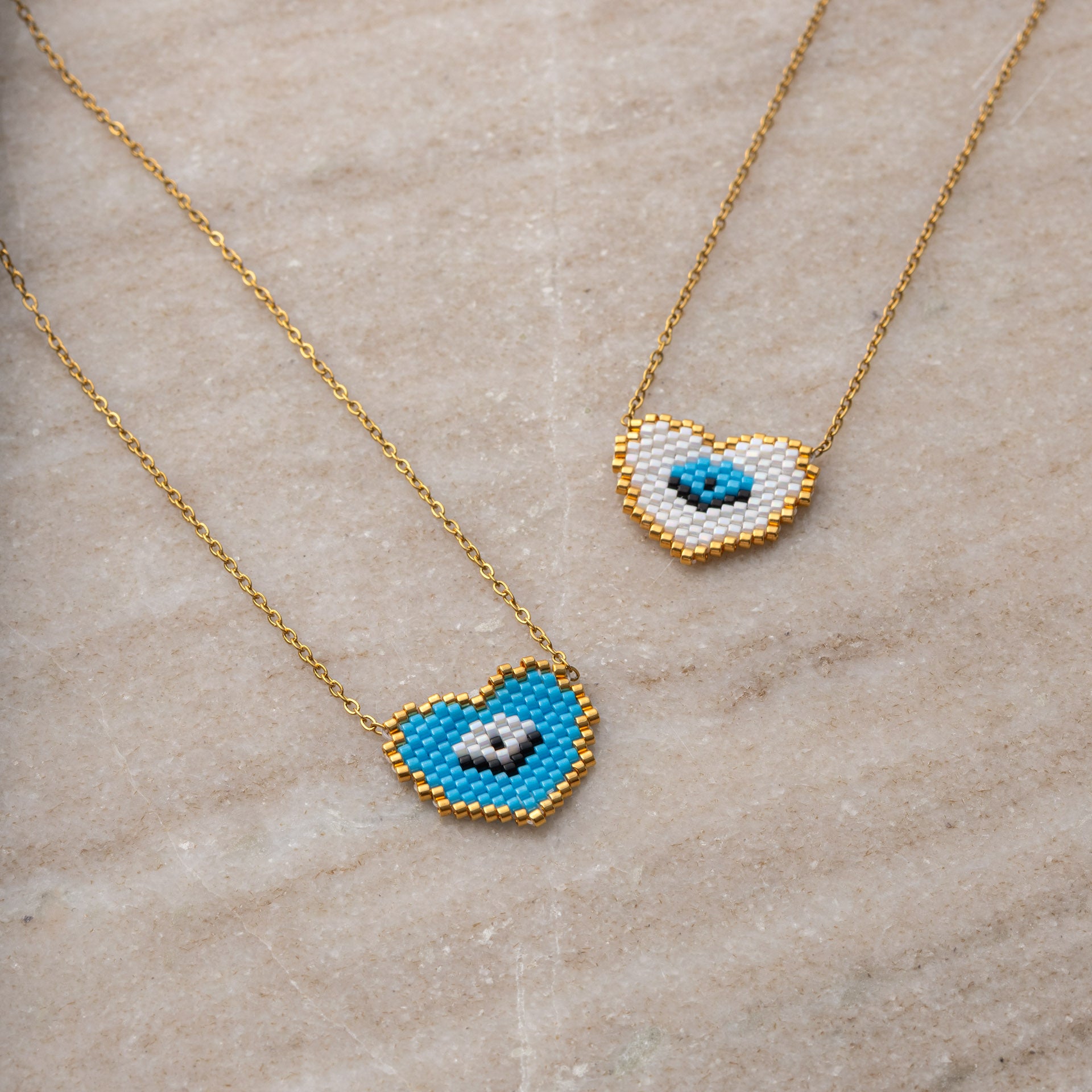 Necklace 'Heart Evil Eye'