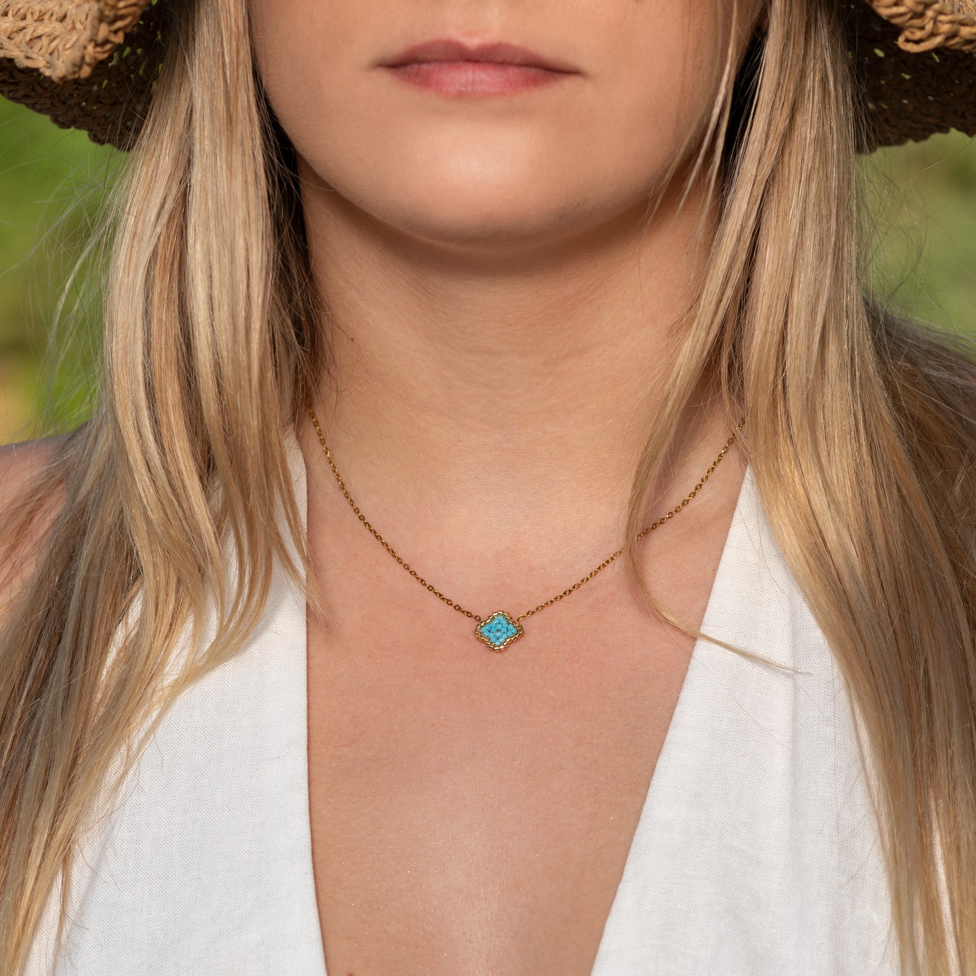 Necklace 'Round Cross'