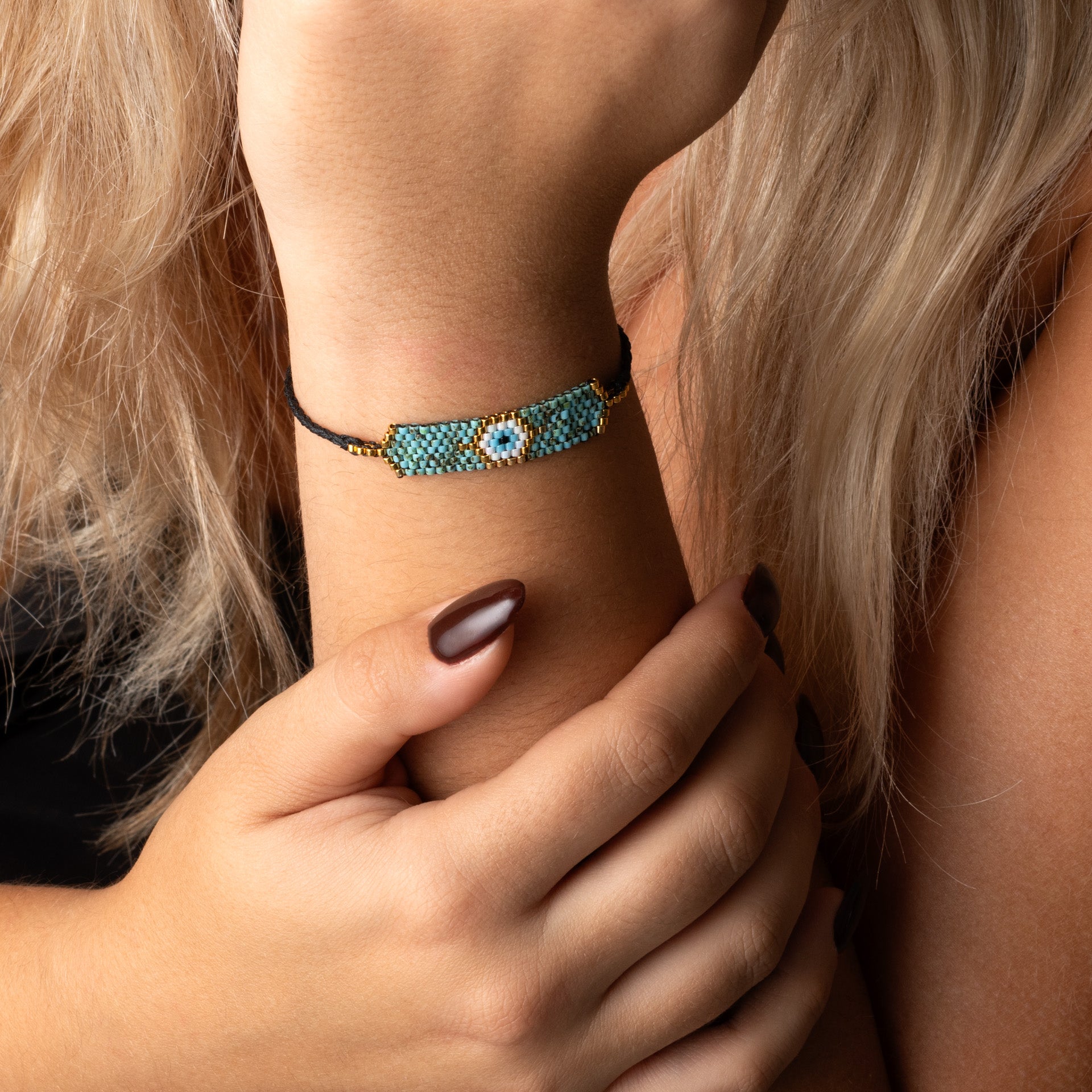 Bracelet, beaded 'Evil eye