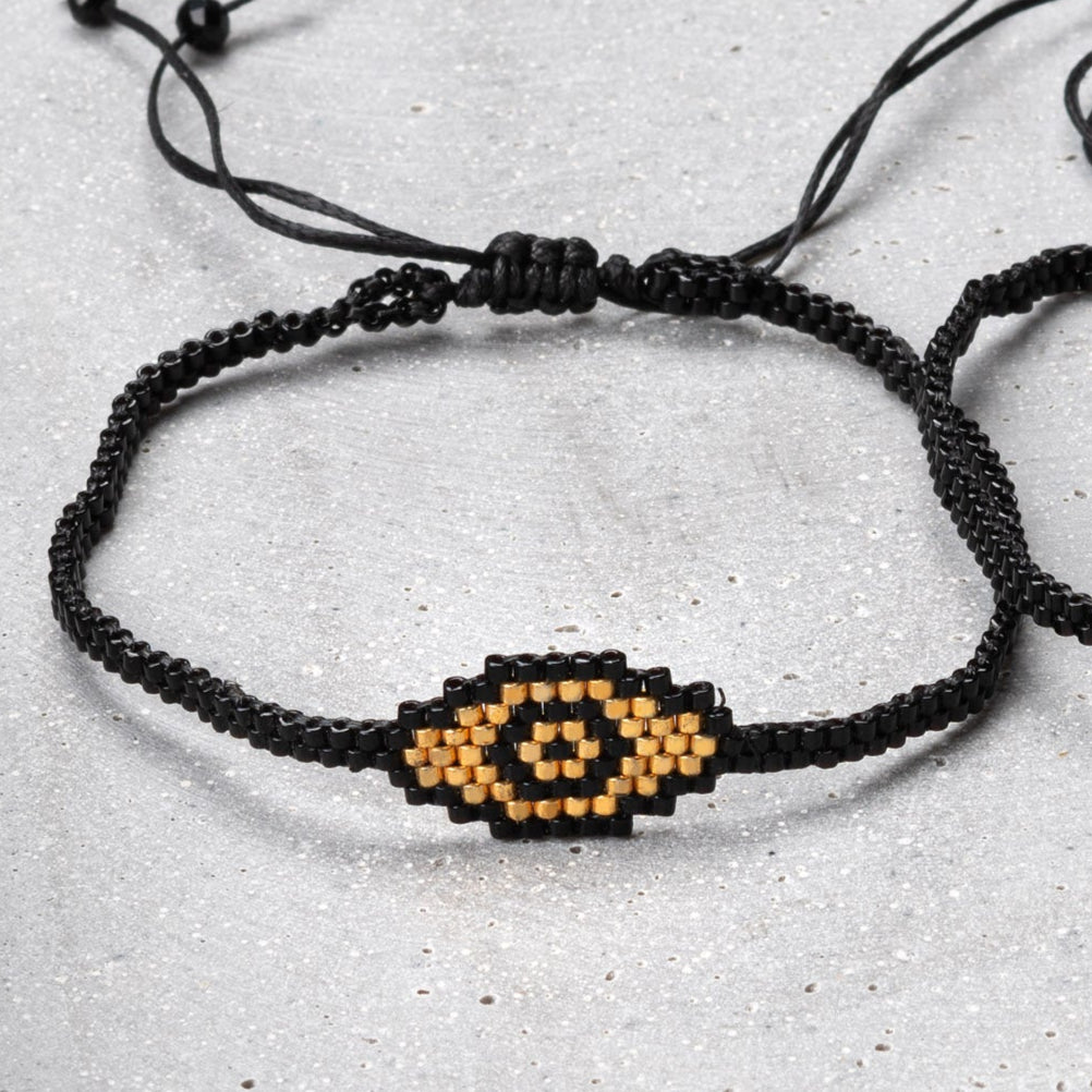Bracelet beaded evil eye