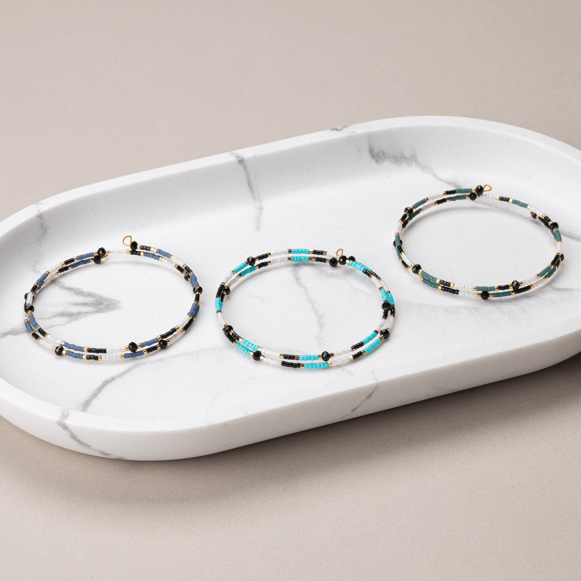 Bracelet double beaded