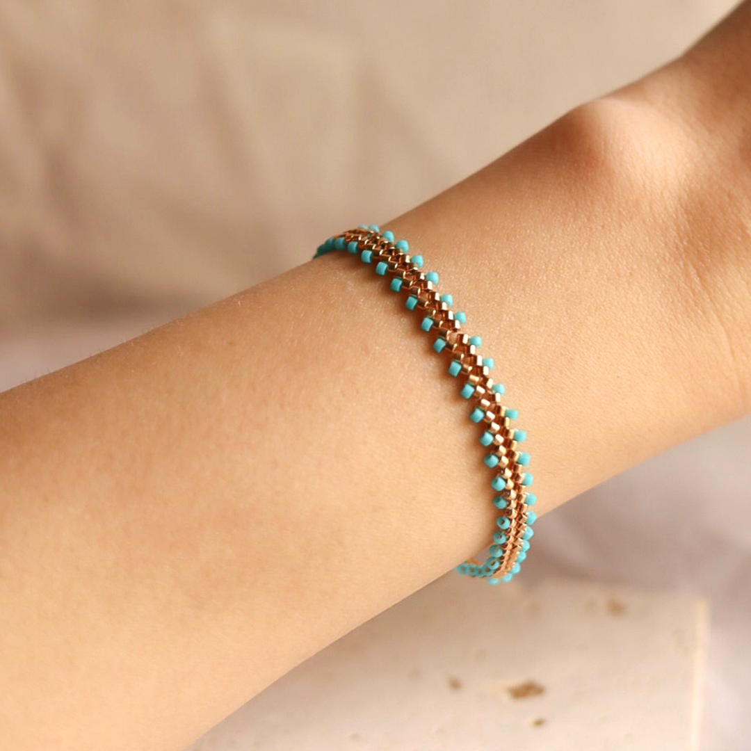 Handcrafted beaded bracelet