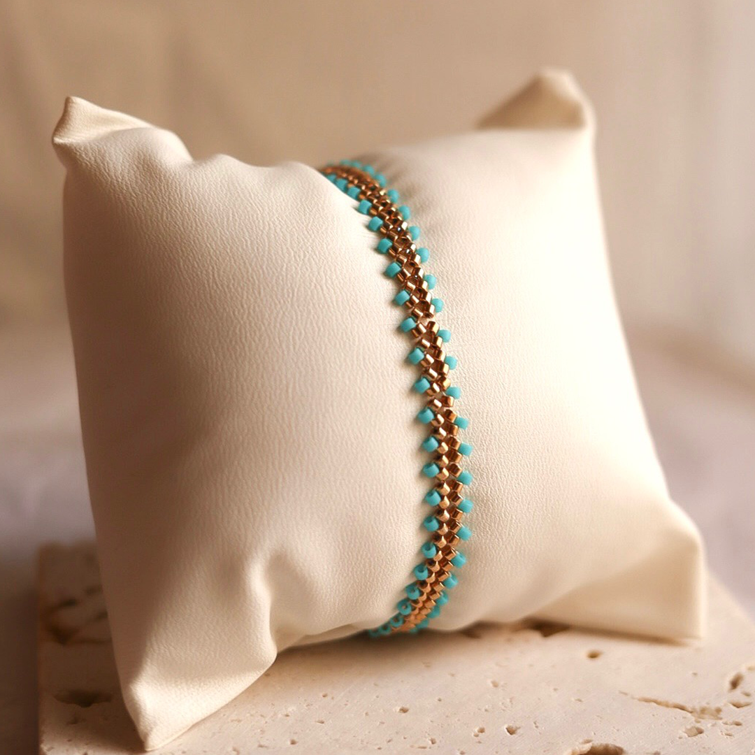 Handcrafted beaded bracelet