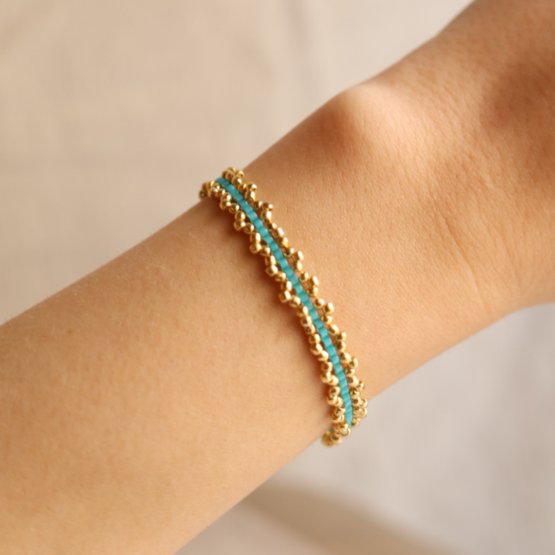 Τurquoise beaded bracelet