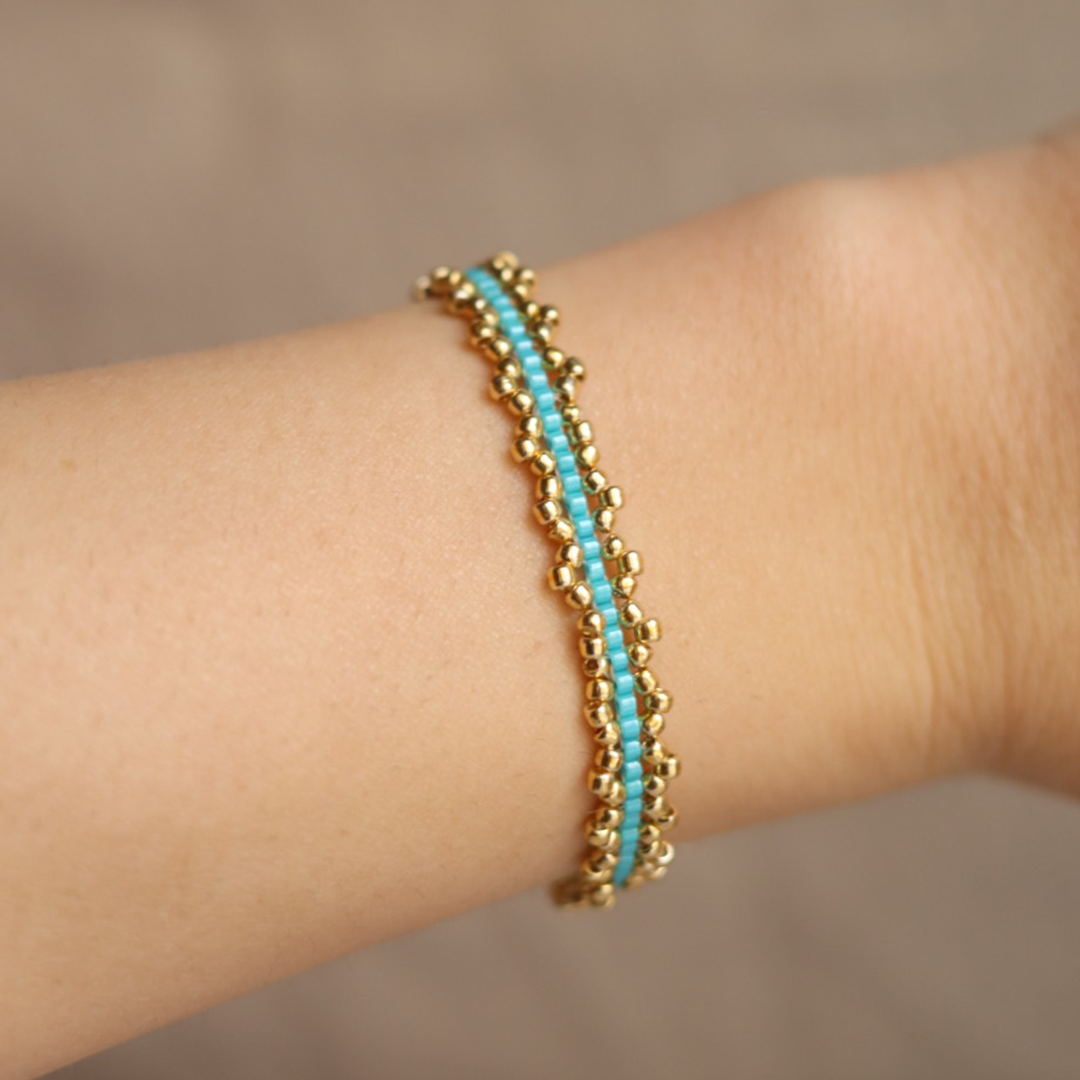 Τurquoise beaded bracelet