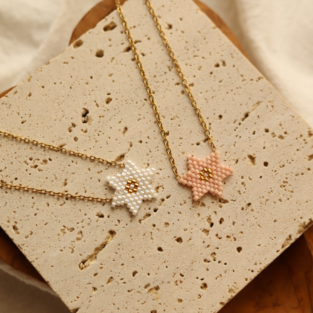 Beaded Star Necklace