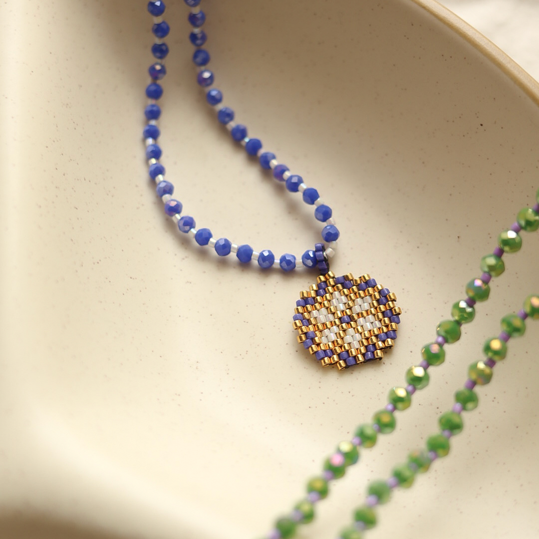 Handcrafted beaded necklaces
