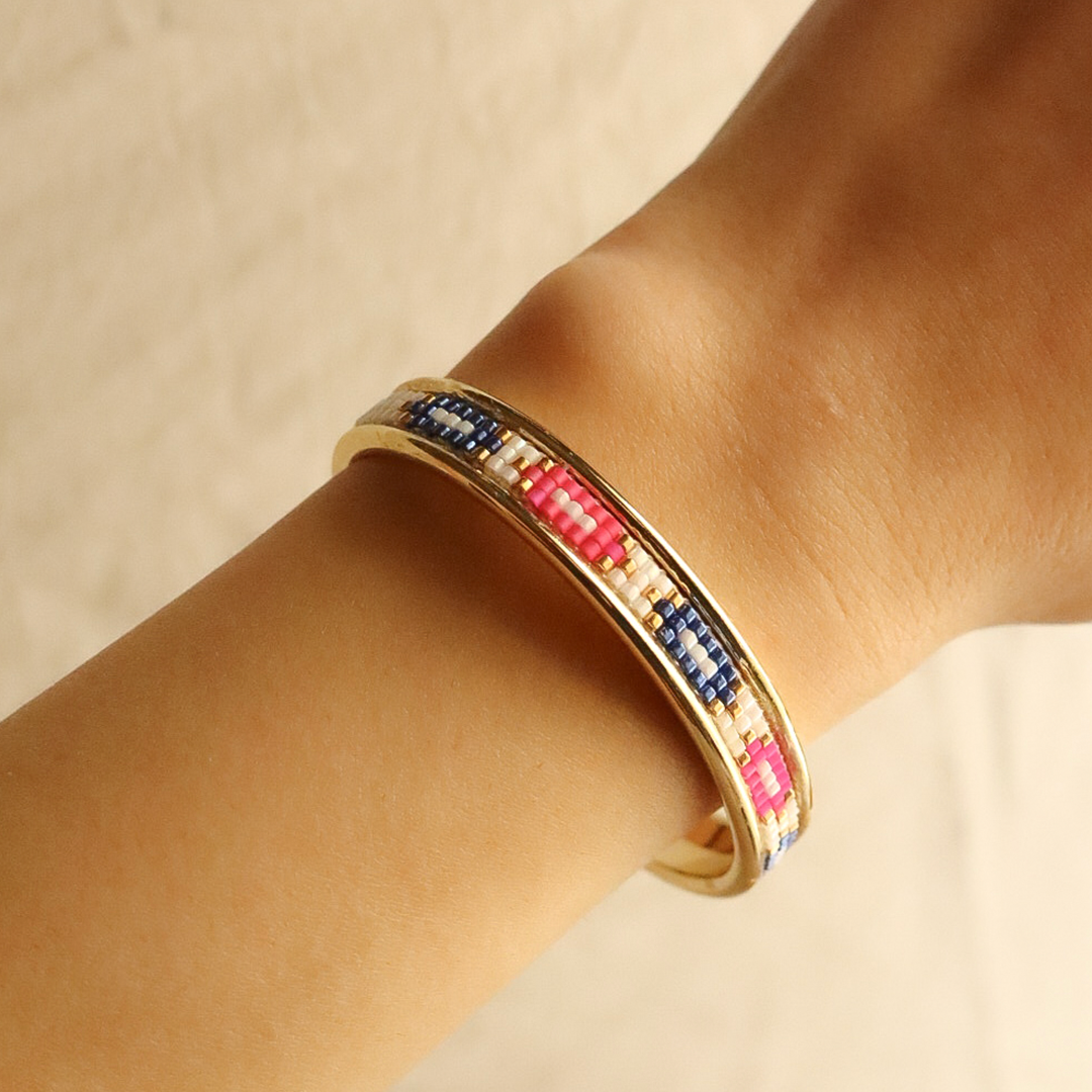 Handcrafted bangle bracelet
