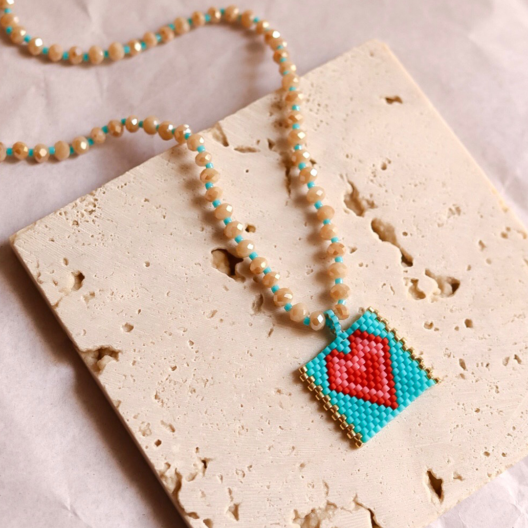 Handcrafted beaded necklaces