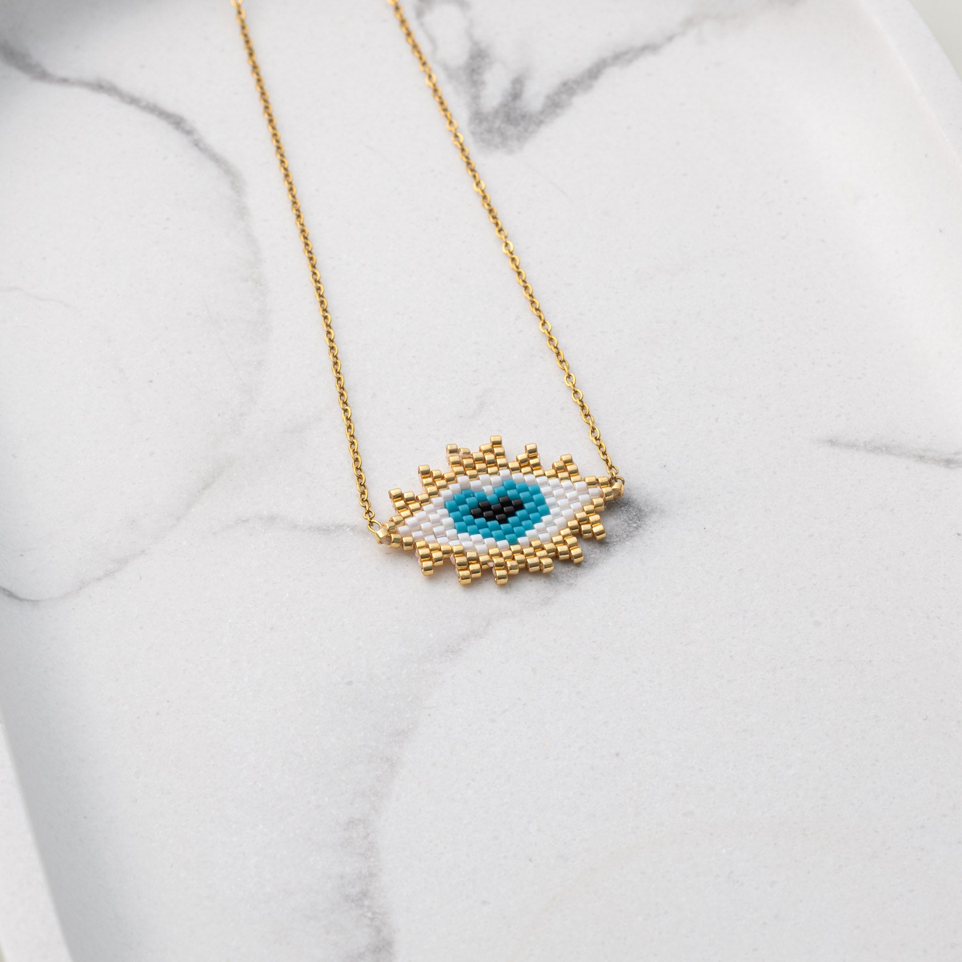 Necklace 'Heart Evil Eye'