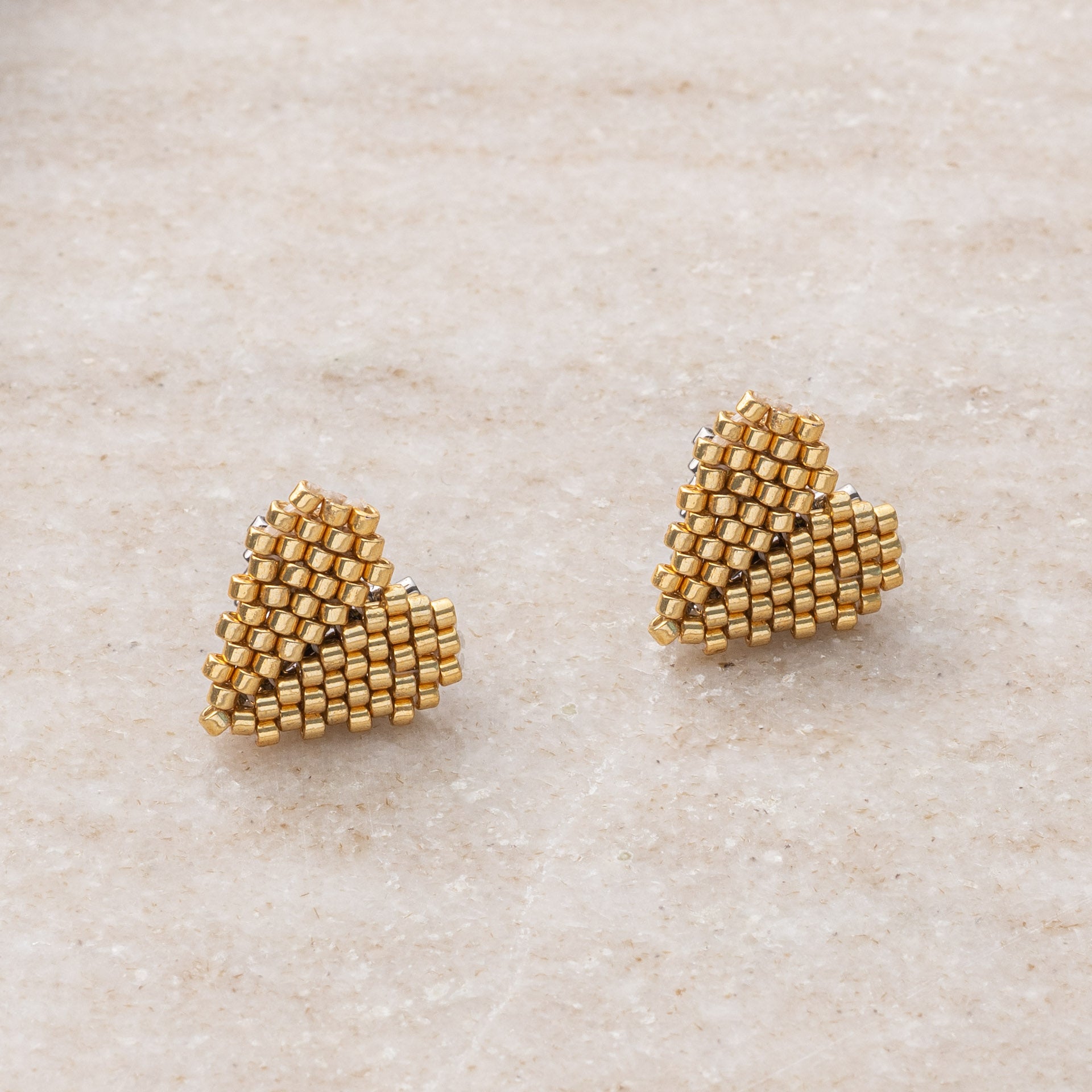 Earrings beaded 'Heart'