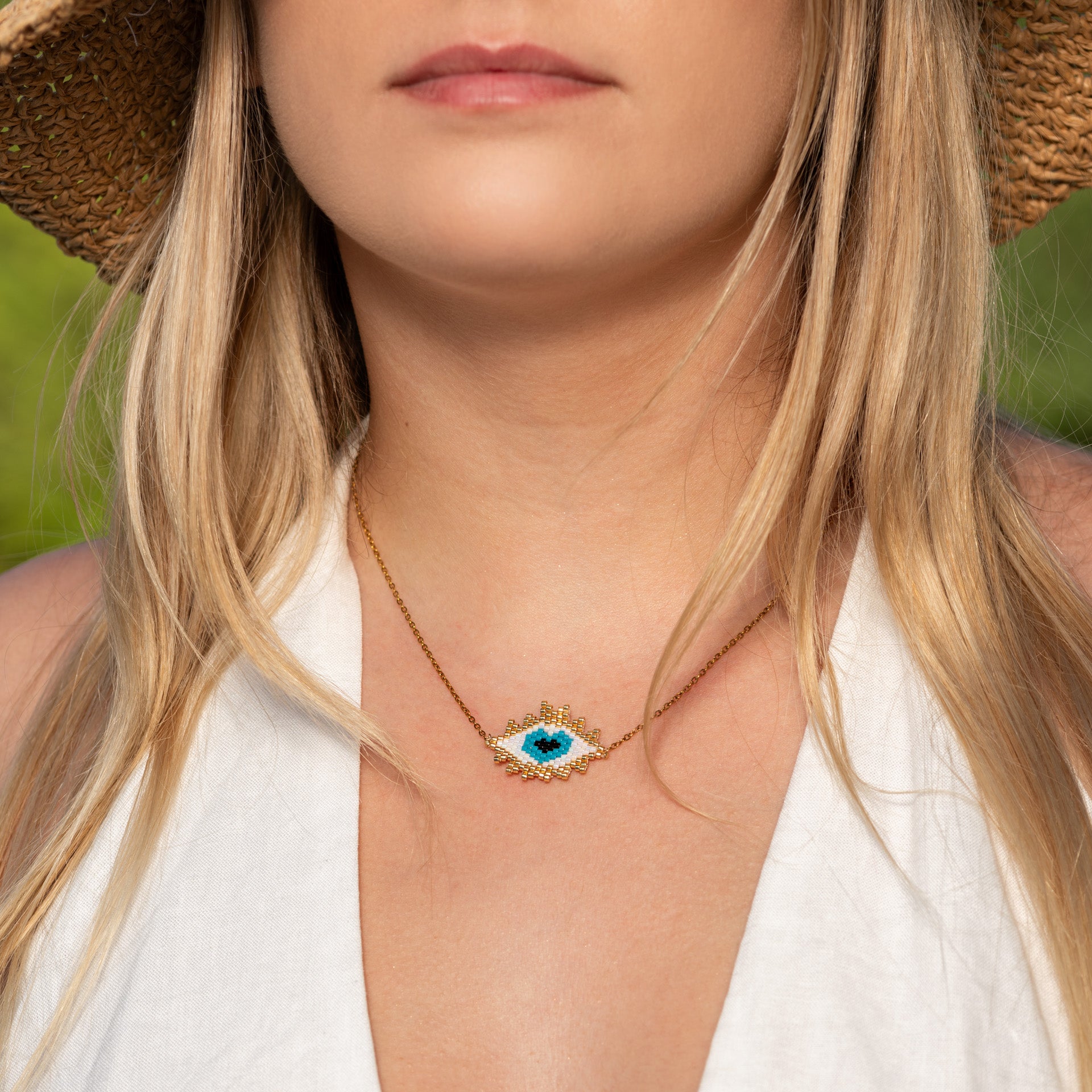 Necklace 'Heart Evil Eye'