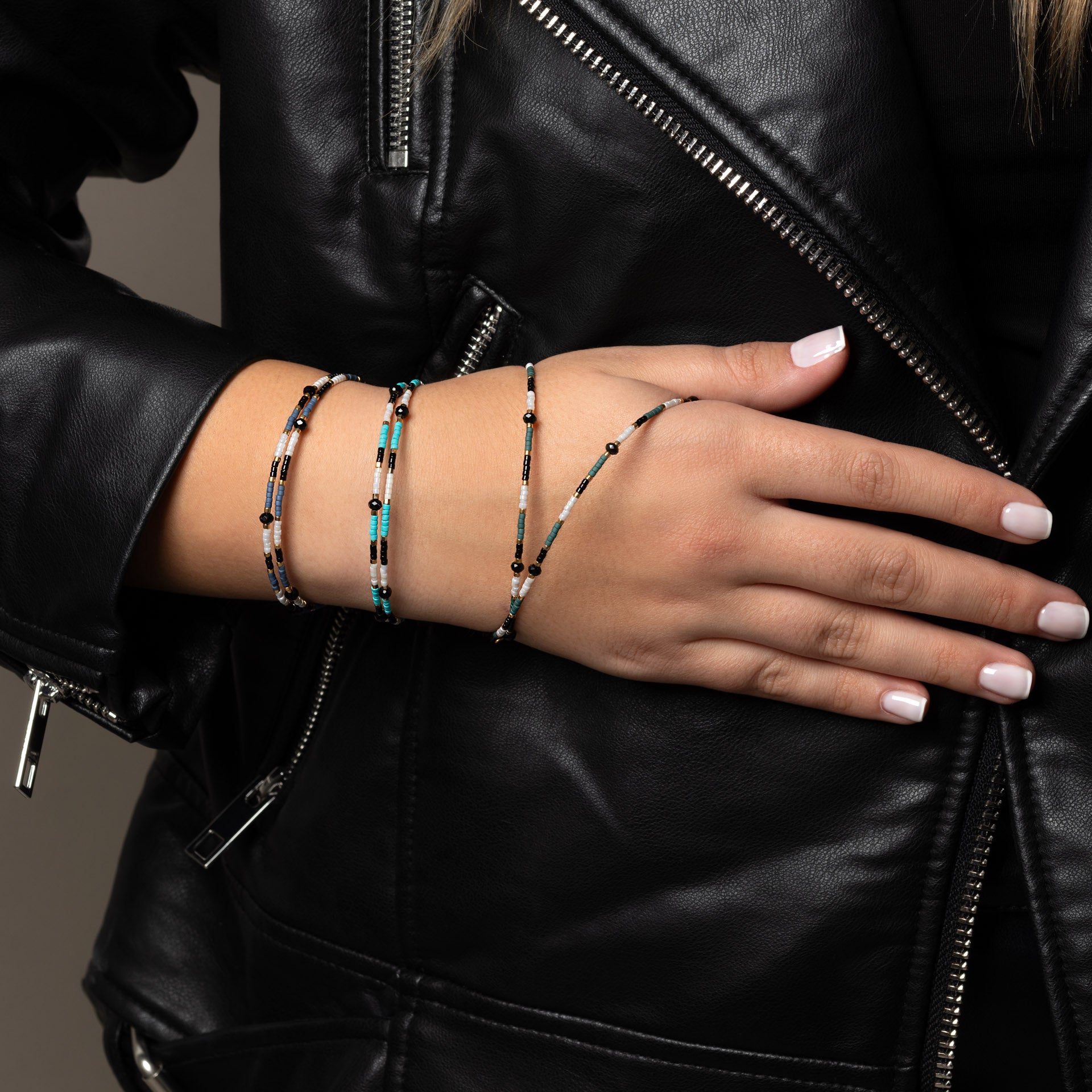 Bracelet double beaded