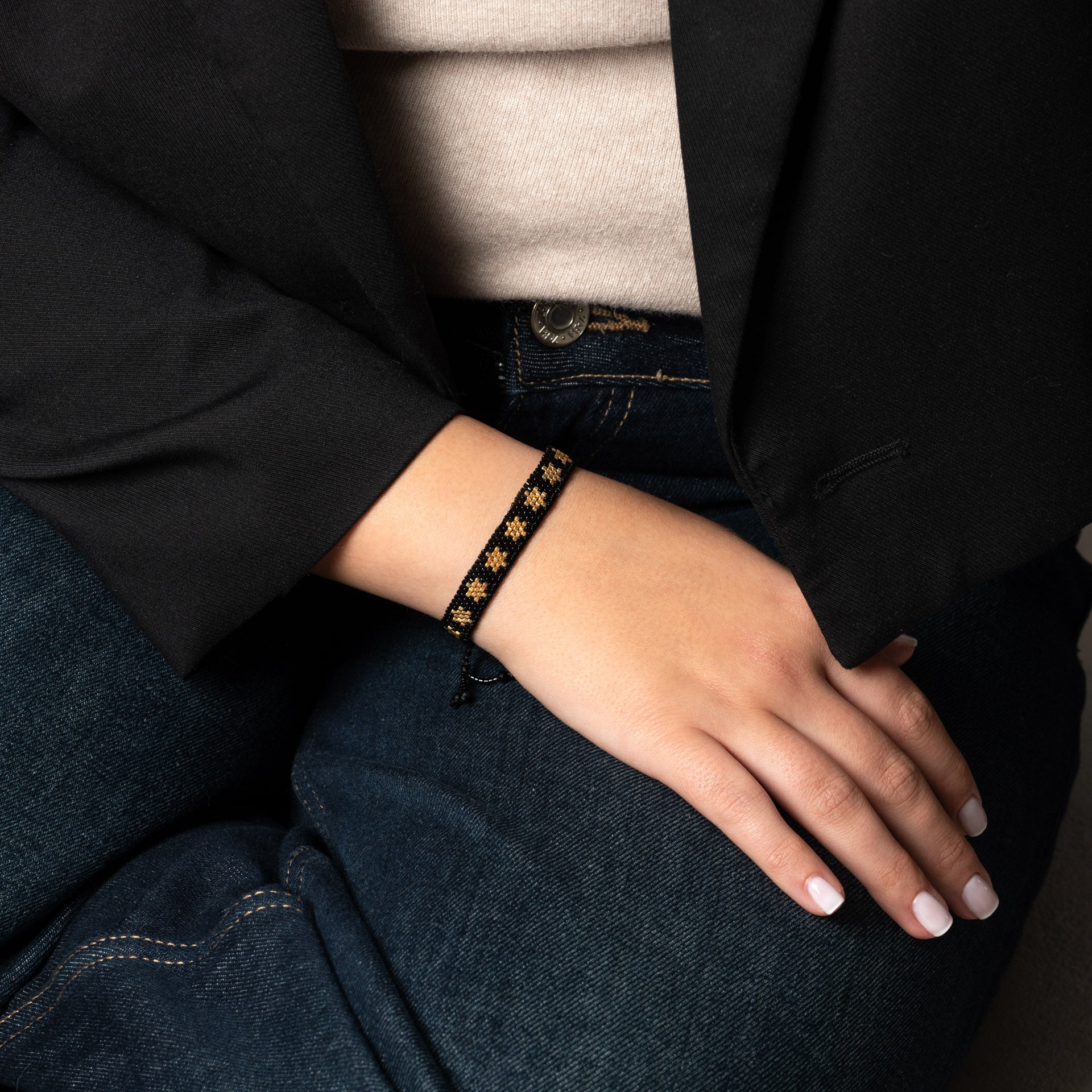 Bracelet beaded 'stars'