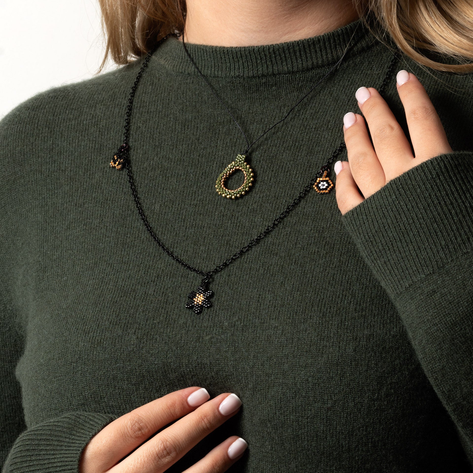 Necklace 'Charms' handmade