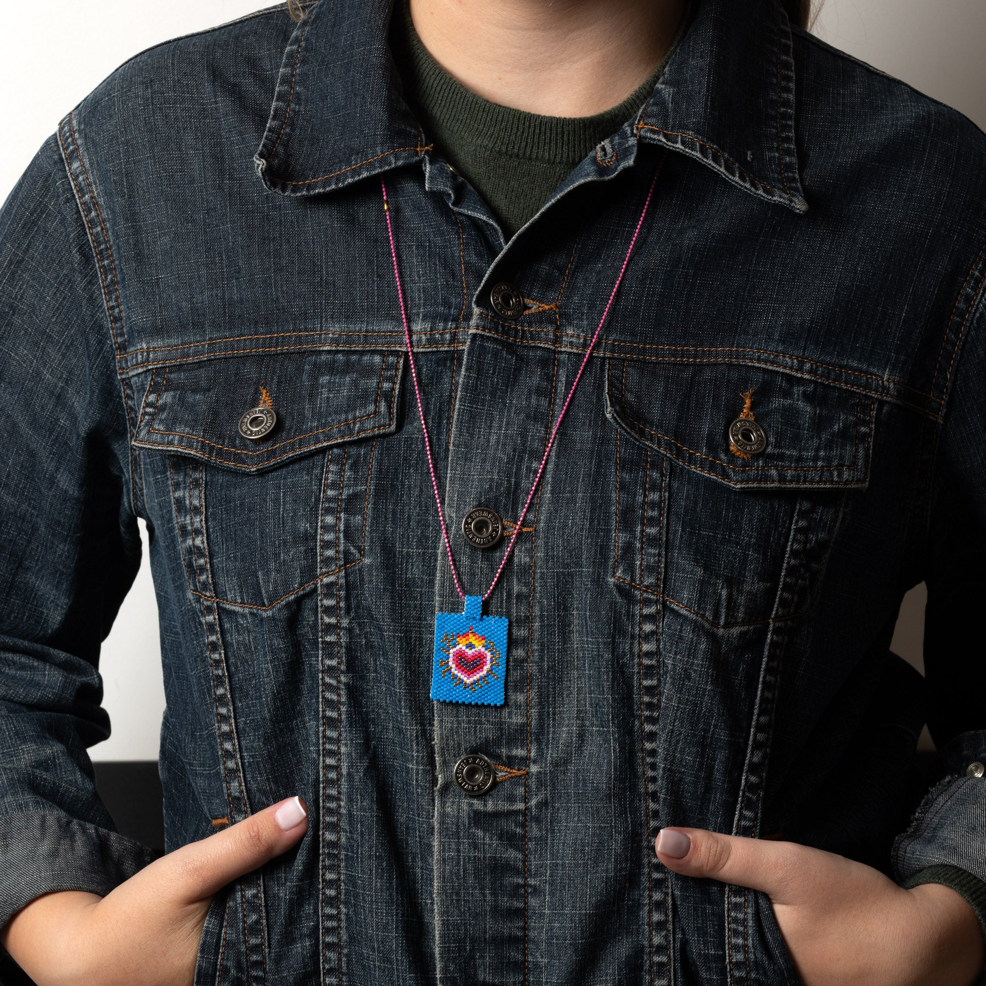 Necklace / Pendant 'Sparkling heart'