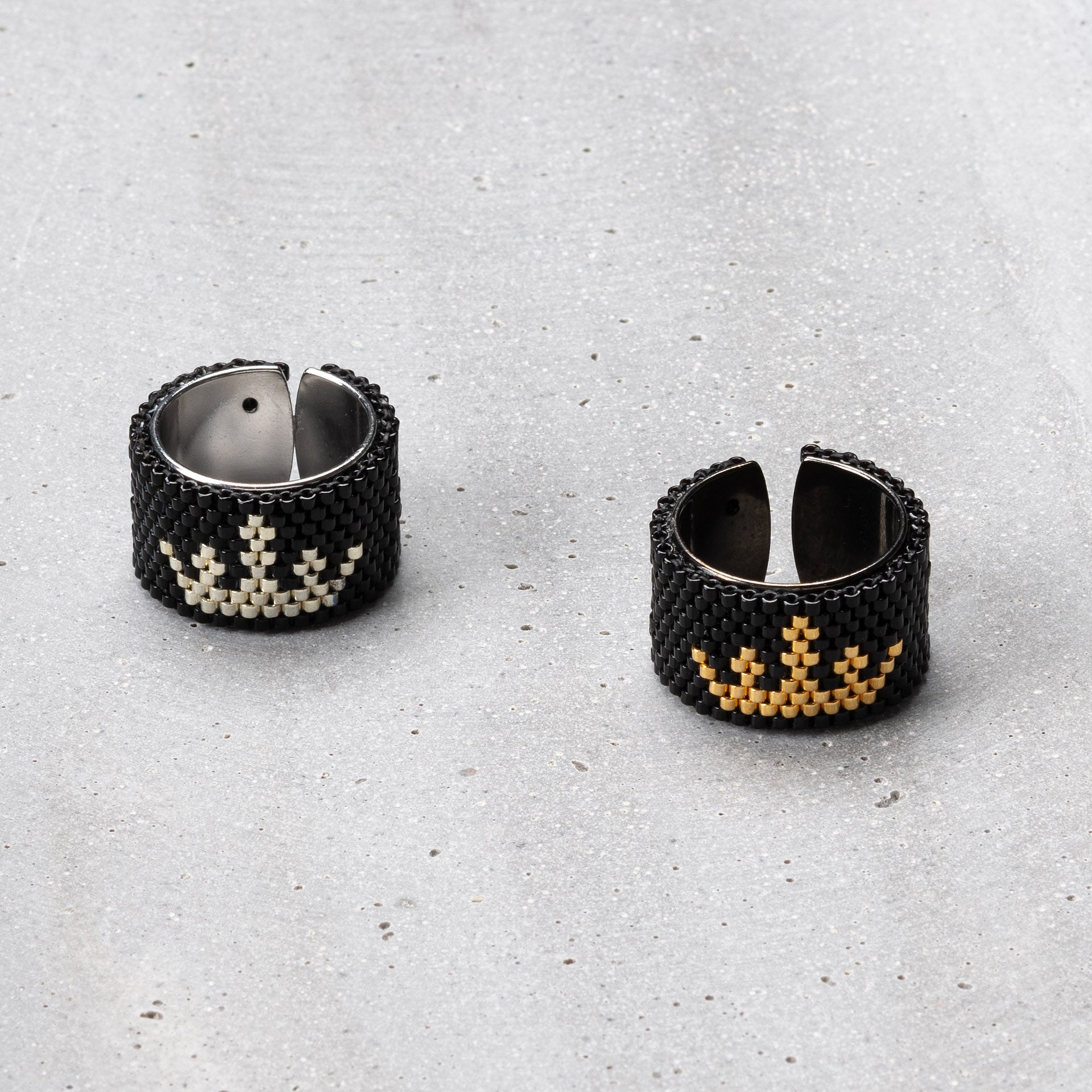 Ring beaded handmade 'crown'