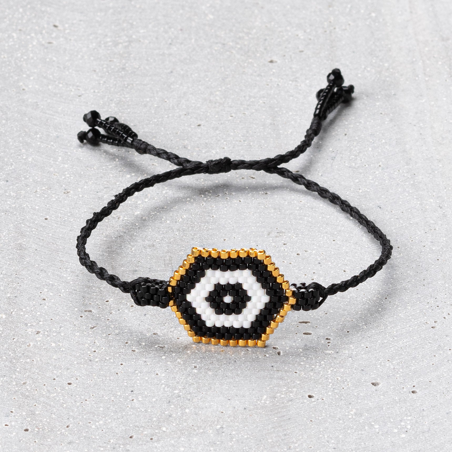 Bracelet beaded evil eye