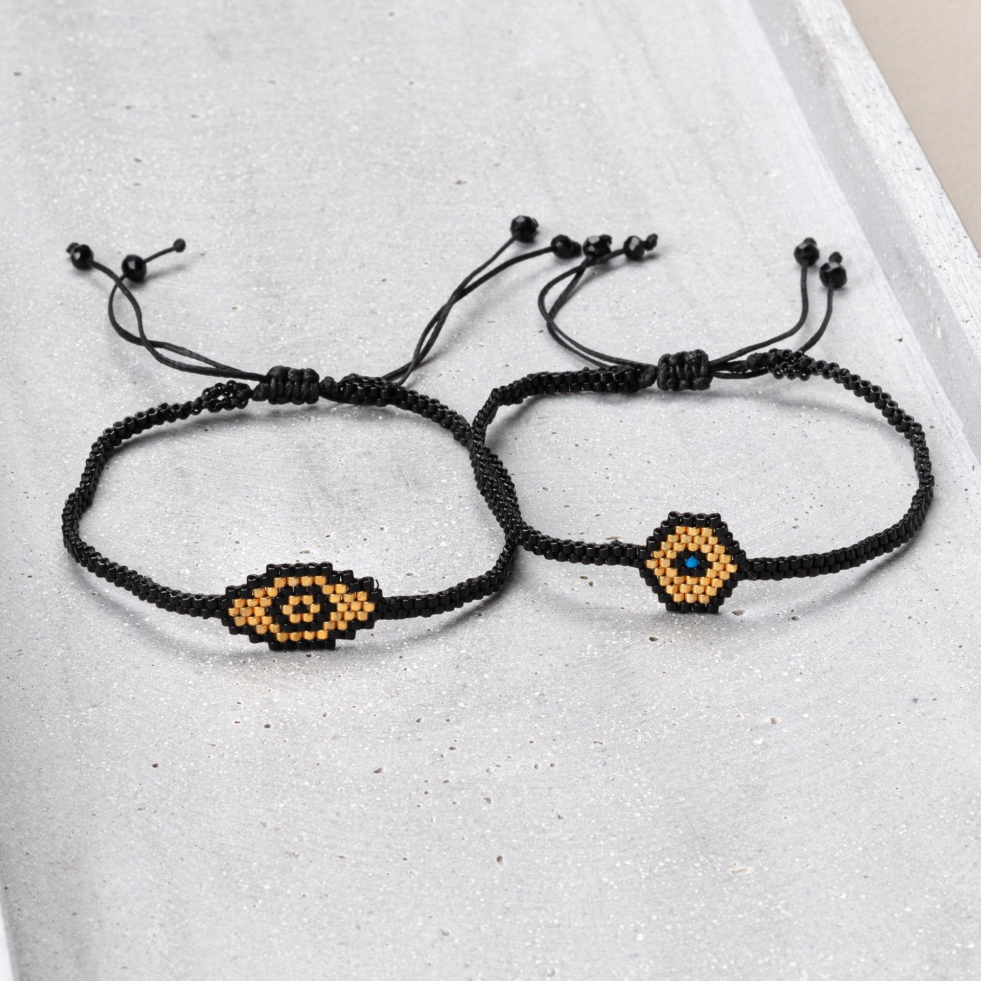 Bracelet beaded evil eye