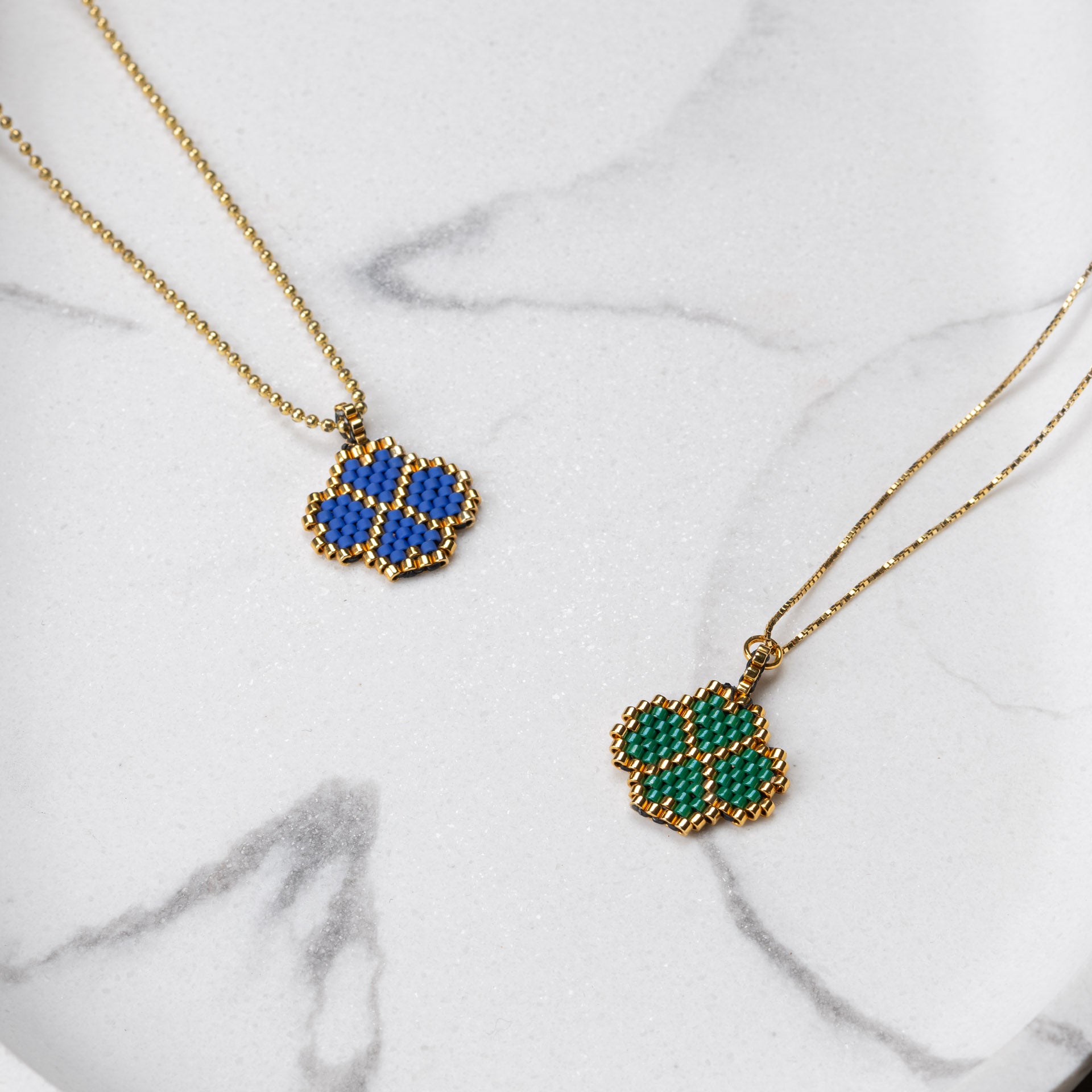 Necklace / Good luck charm '4leaf clover