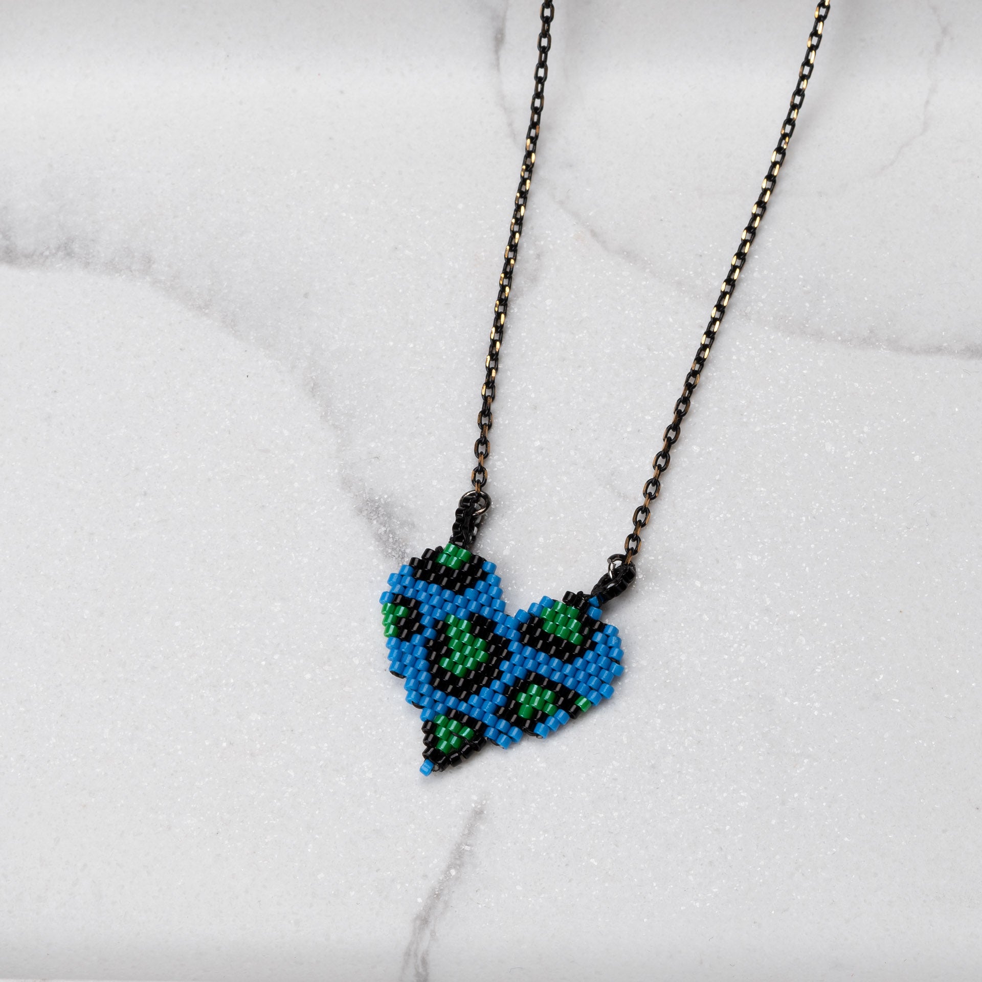 Necklace 'Leopard heart'