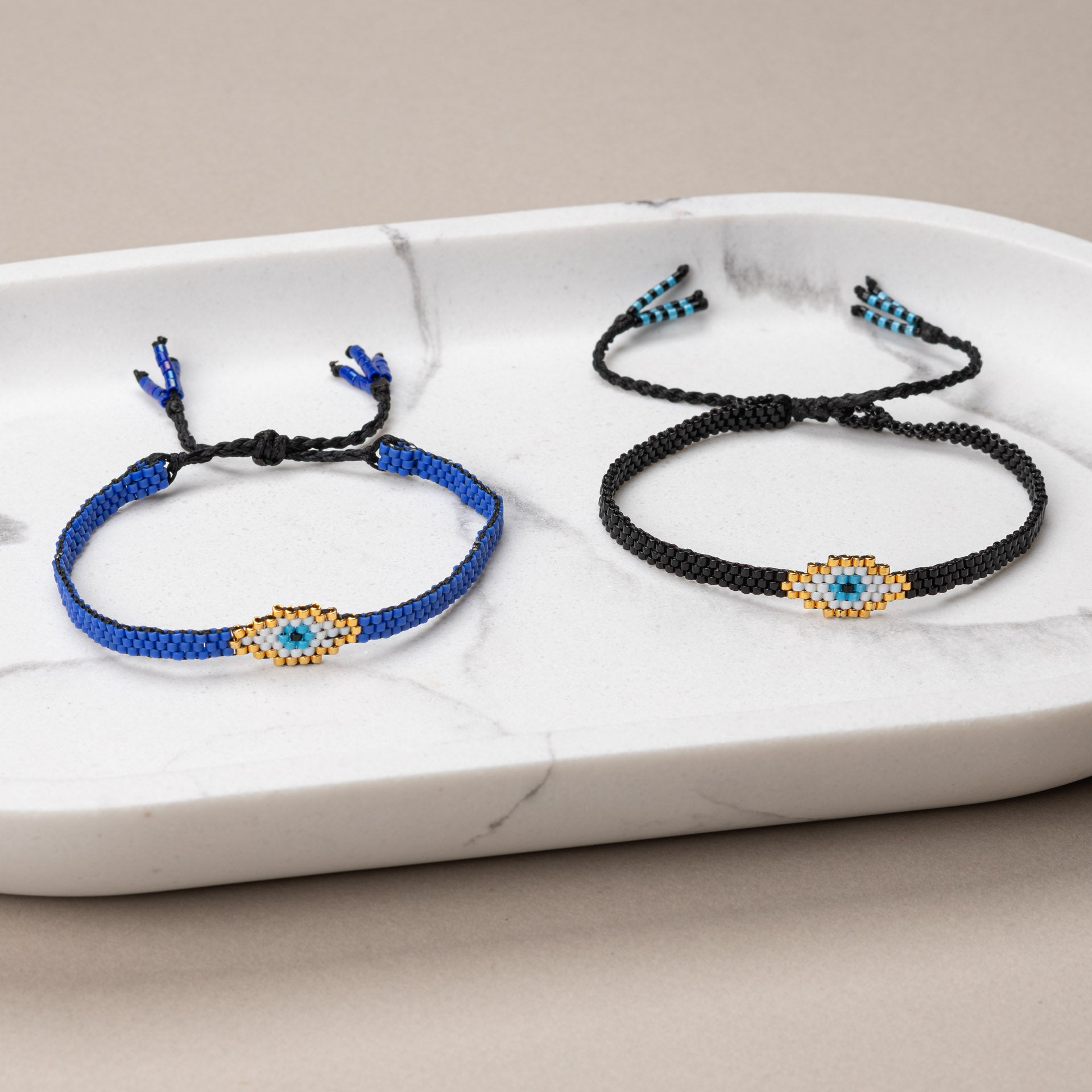 Bracelet beaded 'Evil eye'