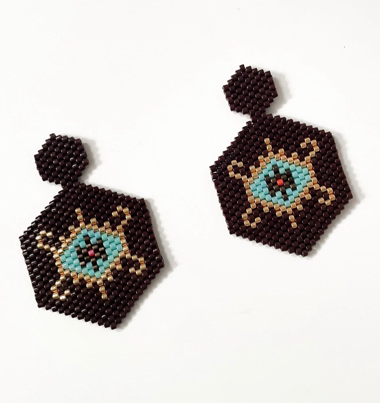Evil Eye Miyuki Earrings